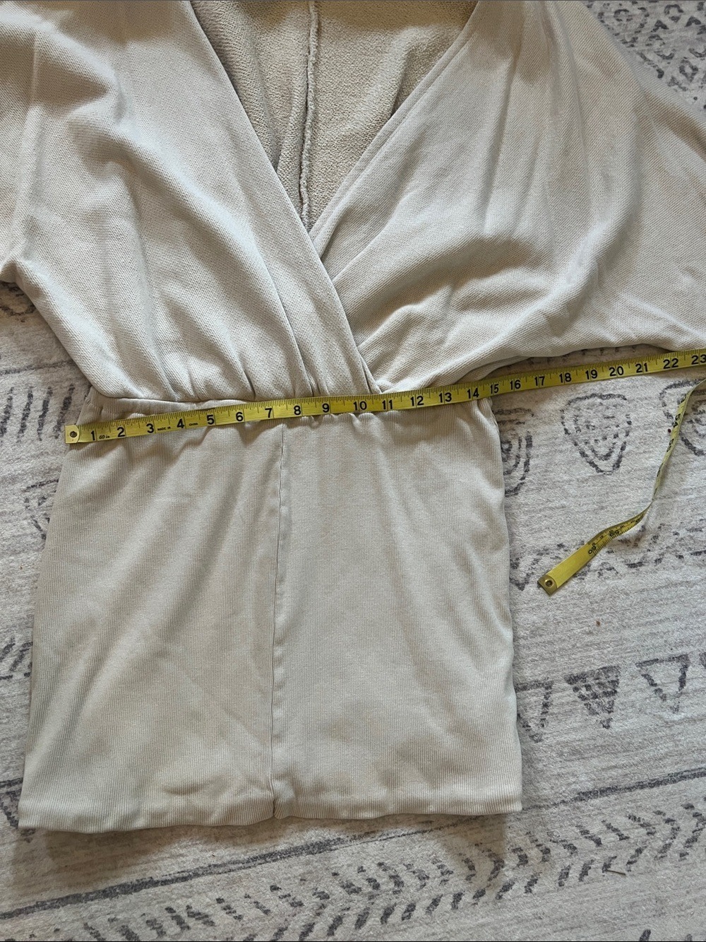 Free People Beige Cream Long Sleeve Romper Dress - Picture 4 of 7